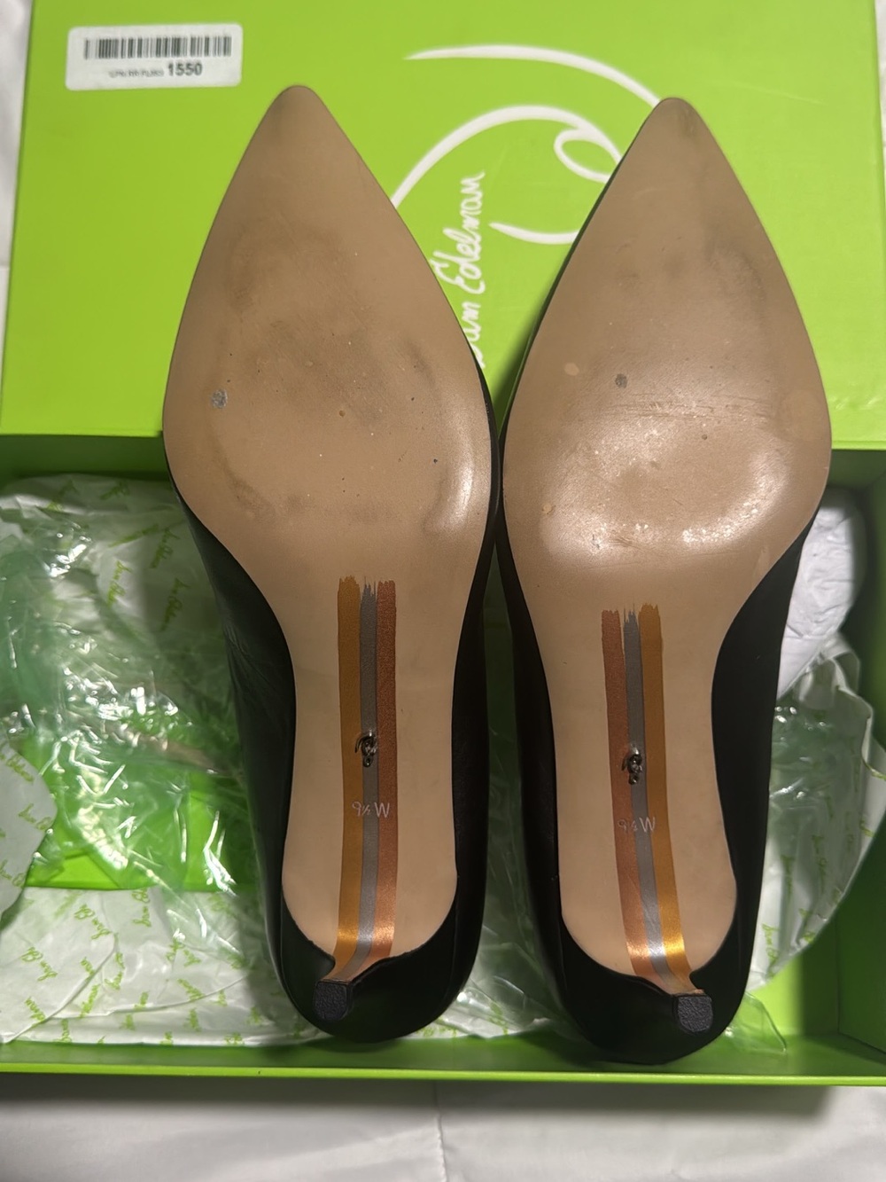 Sam Edelman Black Pointed-Toe Stiletto Pumps